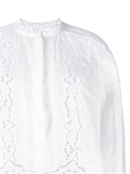 White ramie broderie top Isabel Marant | HT0230FAB1J11I20WH